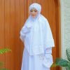 Gamis Putih Umroh Haji Set Bergo Dan Sarung Tangan 13 Gamis Salima Set Bergo 5