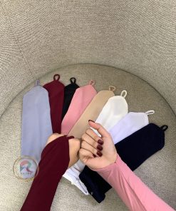 Handsock Tangan Muslimah Bahan Spandek Rayon