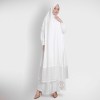 Gamis Set Khimar Instan Haji dan Umrah Khairimah 6 51a. Gamis Khairimah BW 01 LATAR PUTIH