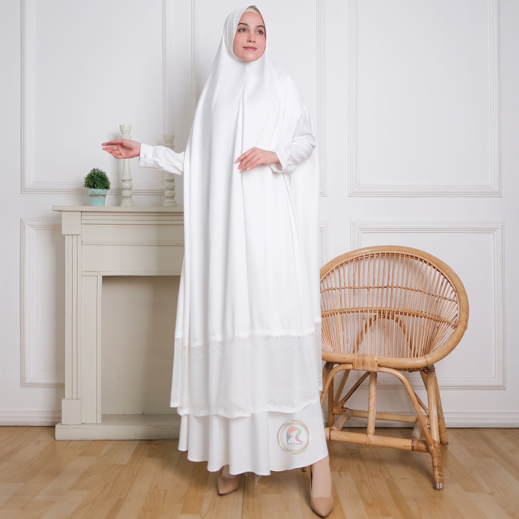Gamis Set Khimar Instan Haji dan Umrah Khairimah 1 Gamis Set Khimar Instan Haji dan Umrah Khairimah