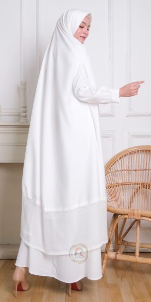 Alternative view of Gamis Set Khimar Instan Haji dan Umrah Khairimah