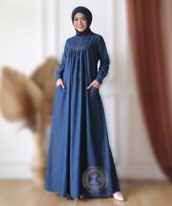 Gamis Jeans Denim Premium Model BabyDoll
