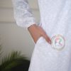 Gamis Klok Putih Furring BLUR 03