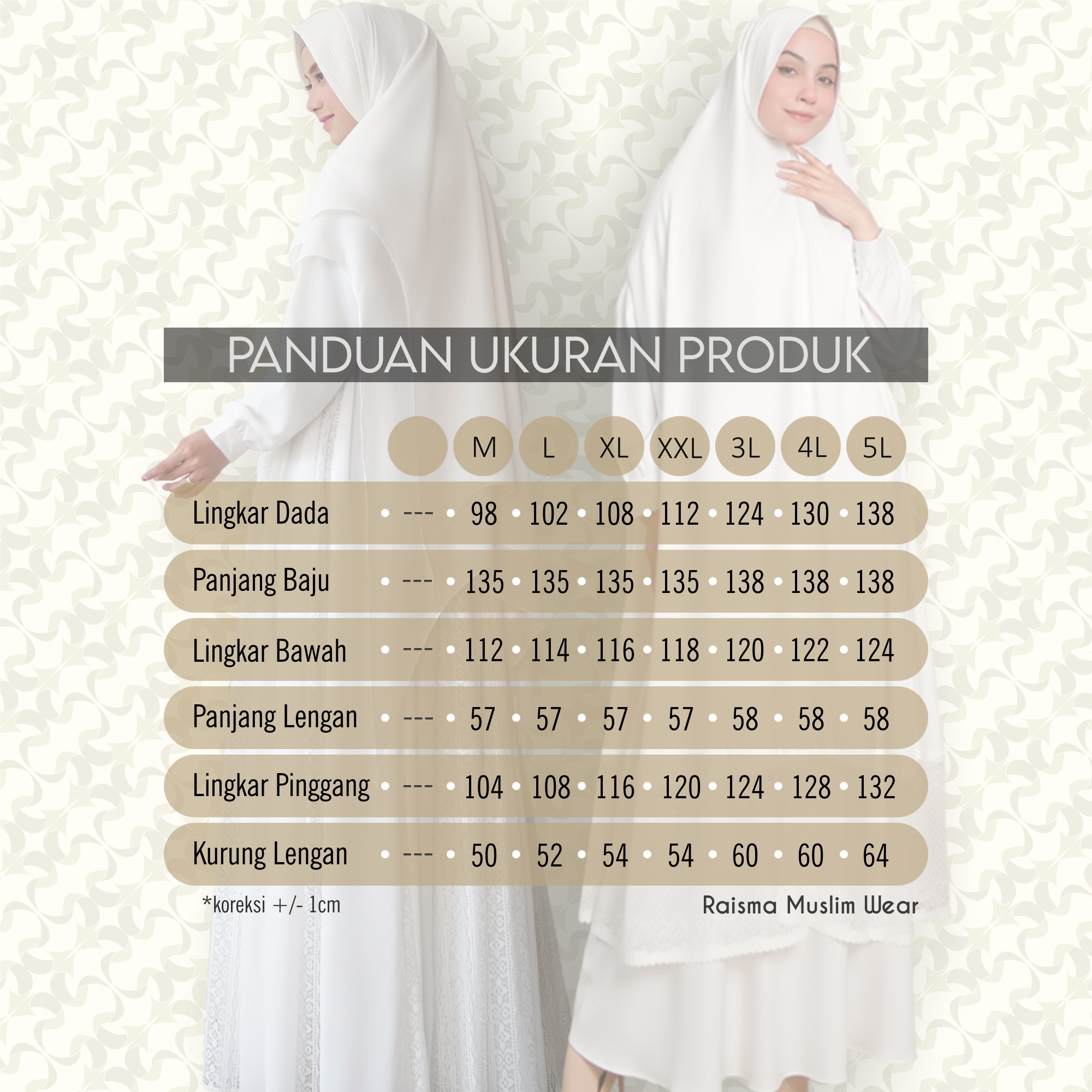 Gamis Putih Bahan Katun Umroh Haji Niehan 4 Gamis Putih Bahan Katun Umroh Haji Niehan - Image 4
